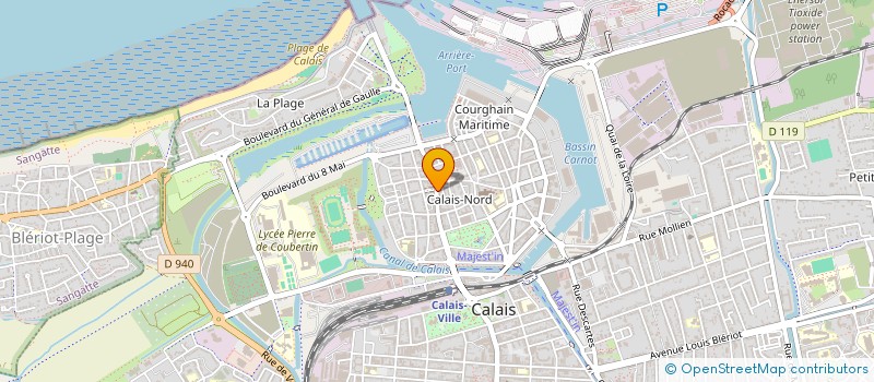 localisation de l'entreprise LA TABLE DE PRESTIGE  CALAIS