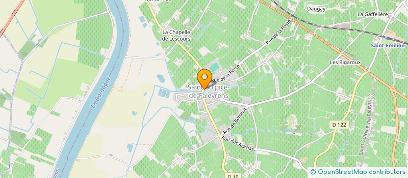 localisation de l'entreprise LA TABLE DE SAINT SULPICE  SAINT-SULPICE-DE-FALEYRENS