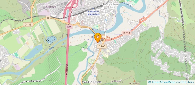 localisation de l'entreprise LA TABLE DE ST ANTOINE  LE BOULOU