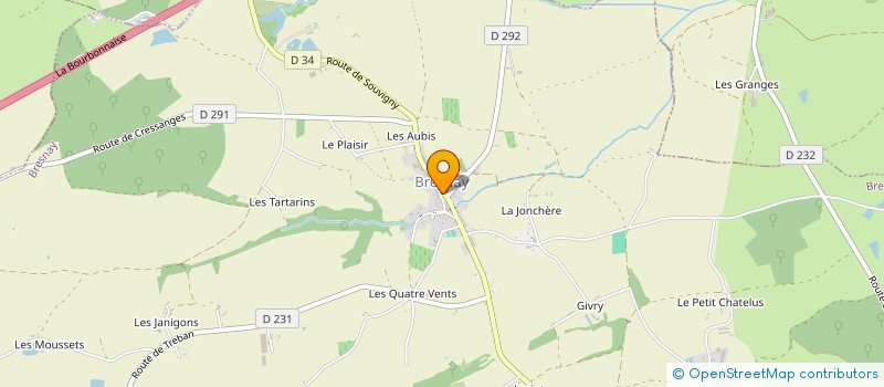 localisation de l'entreprise LA TABLE DE STEPHANIE ET JOHN  BRESNAY