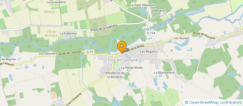 localisation de l'entreprise LA TABLE DE TONTON CED  TOUR-EN-SOLOGNE