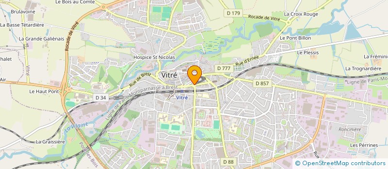 localisation de l'entreprise LA TABLE DE VITRE  VITRE