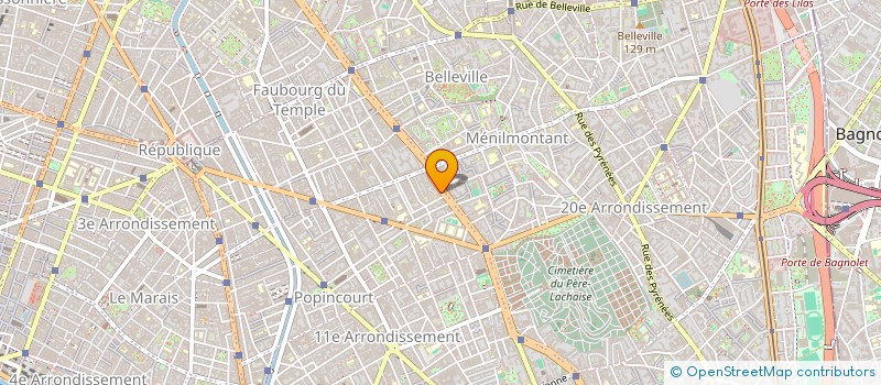 localisation de l'entreprise LA TABLE DE YEMMA  PARIS