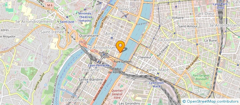 localisation de l'entreprise LA TABLE DES CHEFS à LYON