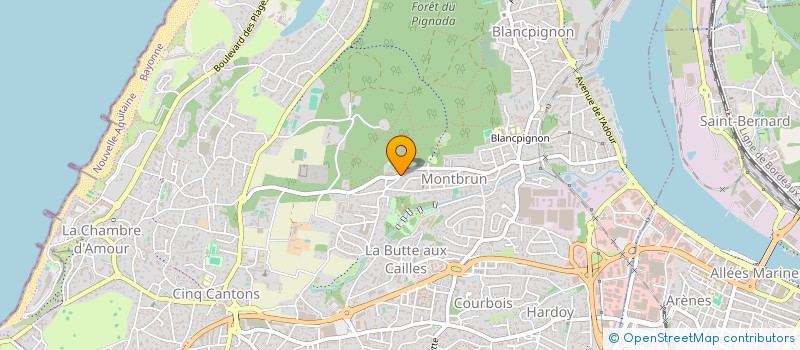 localisation de l'entreprise LA TABLE DES COMPAGNONS  ANGLET