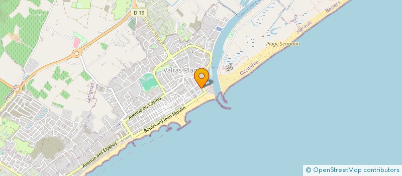 localisation de l'entreprise LA TABLE DES GENERATIONS  VALRAS-PLAGE