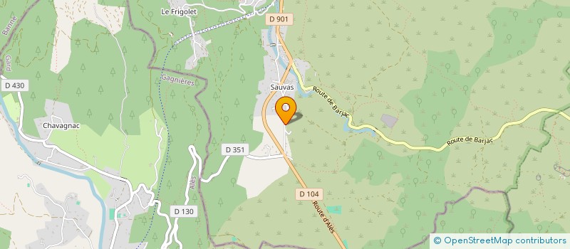 localisation de l'entreprise LA TABLE DES OLIVIERS à SAINT-PAUL-LE-JEUNE