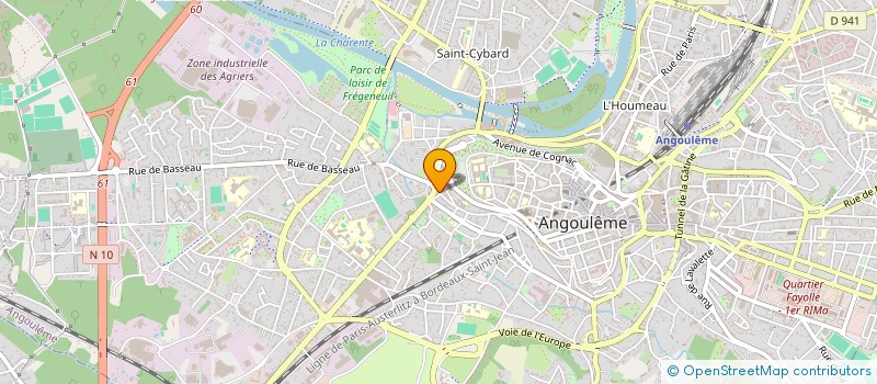localisation de l'entreprise LA TABLE DES ROIS à ANGOULEME