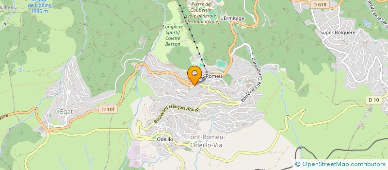 localisation de l'entreprise LA TABLE DES SAVEURS à FONT-ROMEU-ODEILLO-VIA