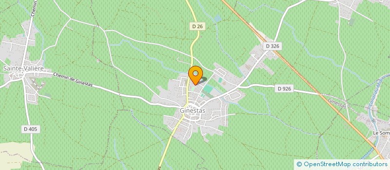 localisation de l'entreprise LA TABLE DU CASINO  GINESTAS