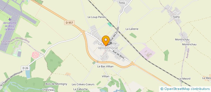 localisation de l'entreprise LA TABLE DU DOLMEN  LA CHAPELLE-VENDOMOISE