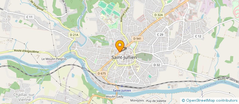 localisation de l'entreprise LA TABLE DU GANTIER à SAINT-JUNIEN