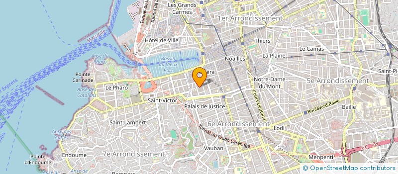 localisation de l'entreprise LA TABLE DU JUGE à MARSEILLE