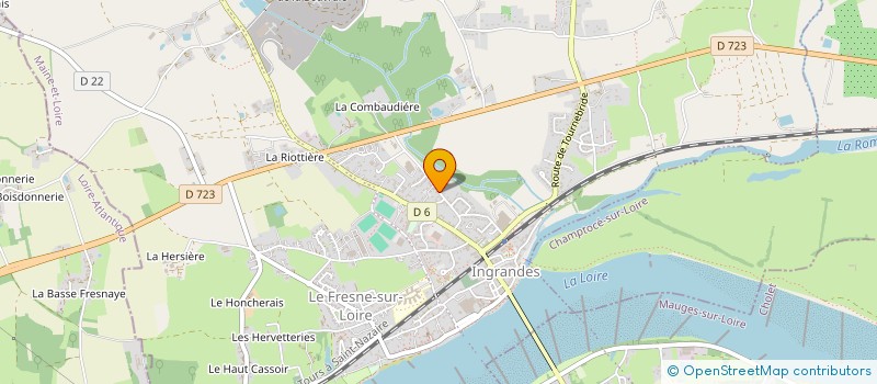 localisation de l'entreprise LA TABLE DU MOULIN  CHAMPTOCE-SUR-LOIRE