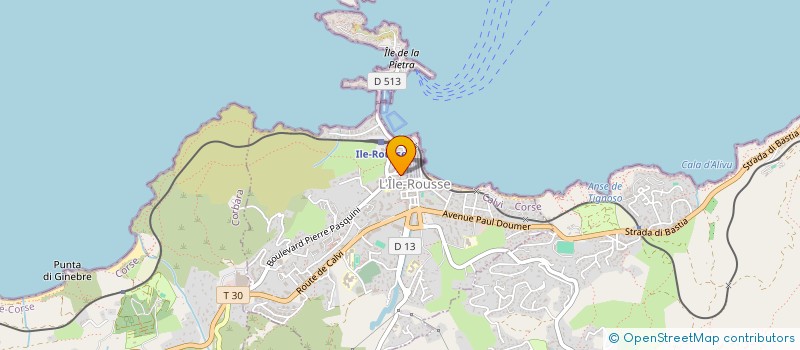 localisation de l'entreprise LA TABLE DU PARC à L'ILE-ROUSSE