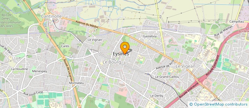 localisation de l'entreprise LA TABLE DU PRESBYTERE  EYSINES