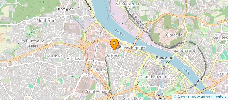 localisation de l'entreprise LA TABLE DU SOIR à BAYONNE