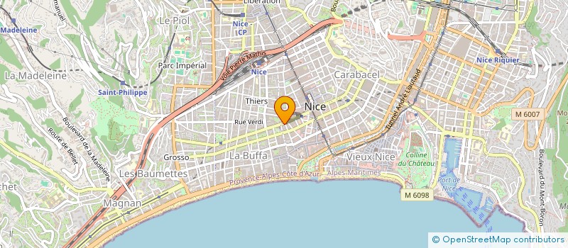 localisation de l'entreprise LA TABLE DU VALLON à NICE