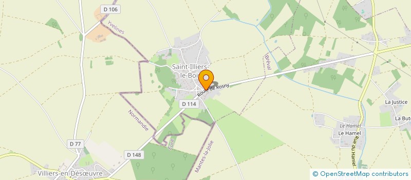 localisation de l'entreprise LA TABLE ENCHANTEE  SAINT-ILLIERS-LE-BOIS