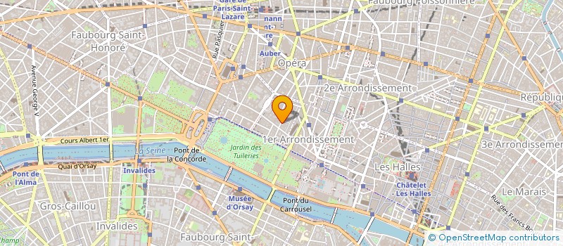 localisation de l'entreprise LA TABLE GOURMANDE à PARIS
