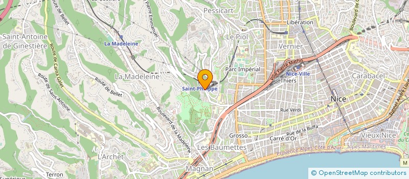 localisation de l'entreprise LA TABLE GOURMANDE à NICE