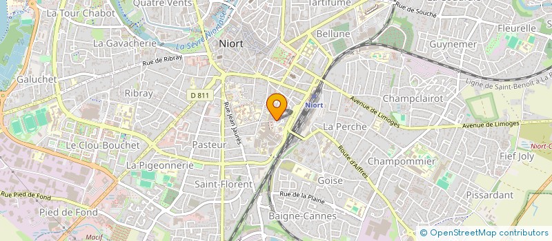 localisation de l'entreprise LA TABLE GRONDE  NIORT