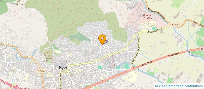 localisation de l'entreprise LA TABLE HEUREUSE à HYERES