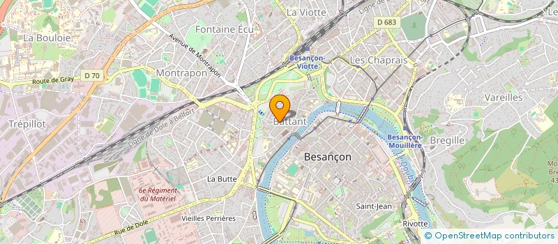 localisation de l'entreprise LA TABLE LIBANAISE à BESANCON