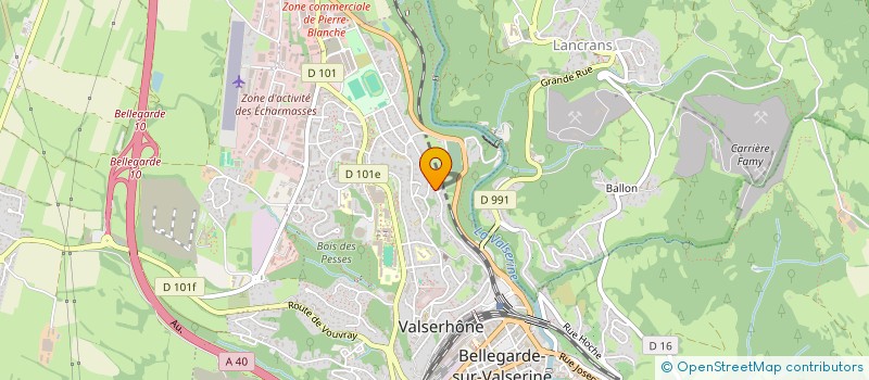 localisation de l'entreprise LA TABLE OUVERTE  VALSERHONE