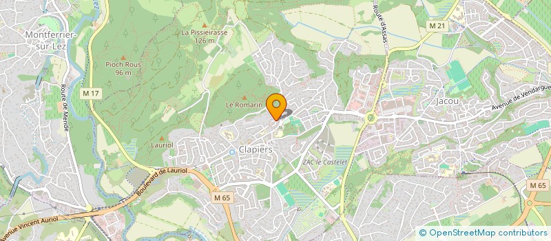 localisation de l'entreprise LA TABLE RASE  CLAPIERS