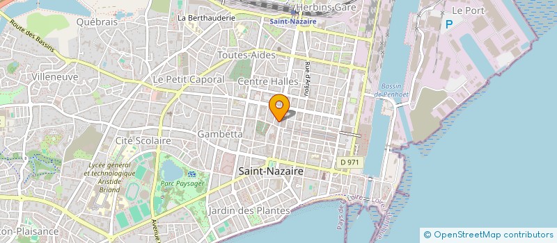 localisation de l'entreprise LA TABLE RONDE  SAINT-NAZAIRE