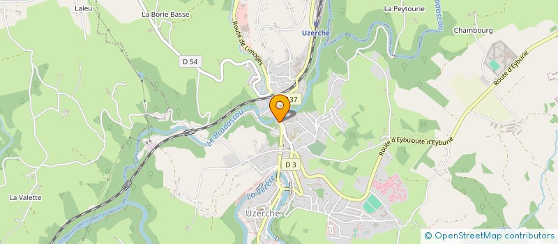 localisation de l'entreprise LA TABLE RONDE  UZERCHE