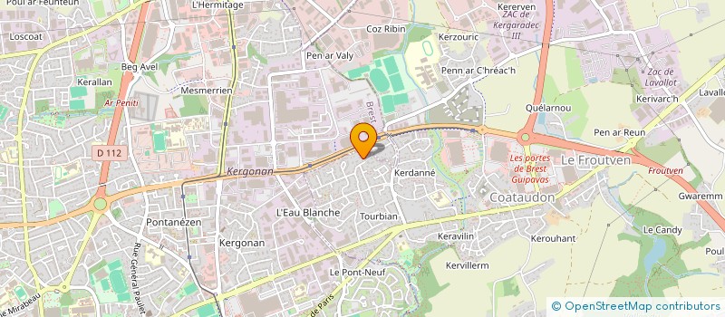 localisation de l'entreprise LA TABLE RONDE  GUIPAVAS