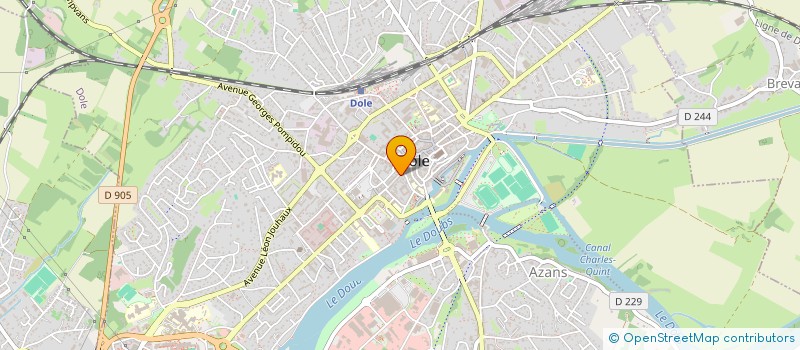localisation de l'entreprise LA TABLE RONDE à DOLE