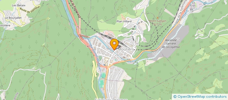 localisation de l'entreprise LA TABLE SERVIE à MOUTIERS