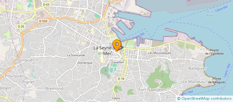 localisation de l'entreprise LA TABLE SETOISE  LA SEYNE-SUR-MER