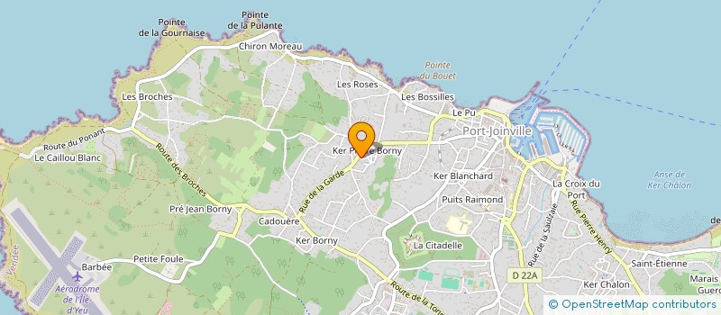 localisation de l'entreprise LA TABLE VERTE DU HAMEAU  L'ILE-D'YEU