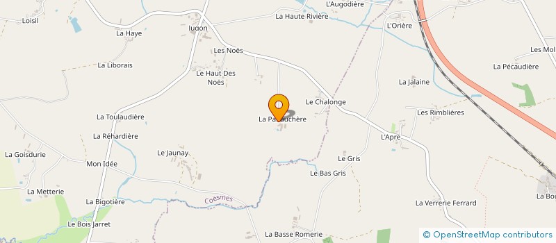 localisation de l'entreprise LA TABLEE DE ROCHES AUX FEES  COESMES