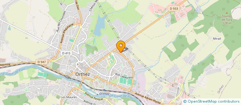 localisation de l'entreprise LA TABLEE DES COPAINGS  ORTHEZ