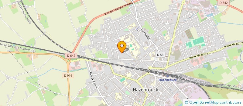 localisation de l'entreprise LA TABOURINE  HAZEBROUCK