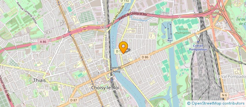 localisation de l'entreprise LA TACHE D'ENCRE à CHOISY-LE-ROI