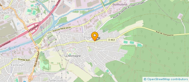 localisation de l'entreprise LA TAGNIERE  ETUPES