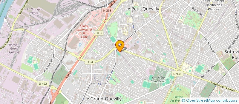 localisation de l'entreprise LA TALLANDIER à LE PETIT-QUEVILLY