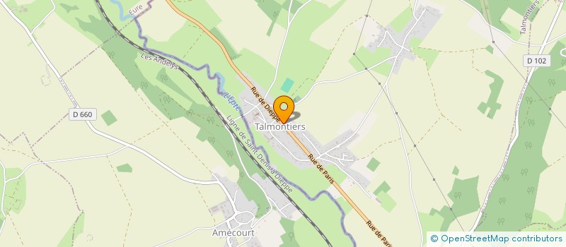 localisation de l'entreprise LA TALMONTIERE  TALMONTIERS