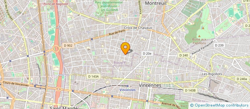 localisation de l'entreprise LA TALVERA à MONTREUIL