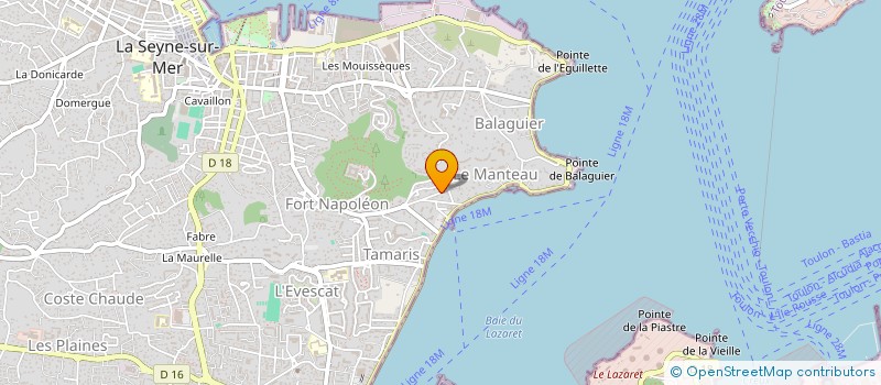 localisation de l'entreprise LA TAMARISIENNE à LA SEYNE-SUR-MER