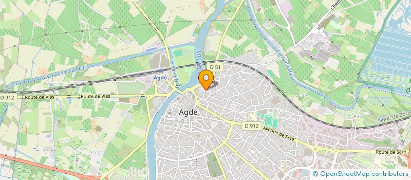 localisation de l'entreprise LA TAMARISSIERE à AGDE