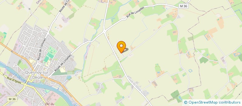 localisation de l'entreprise LA TANCHE D OR à QUESNOY SUR DEULE