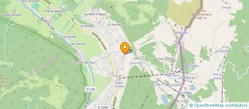 localisation de l'entreprise LA TANE à CHATEL