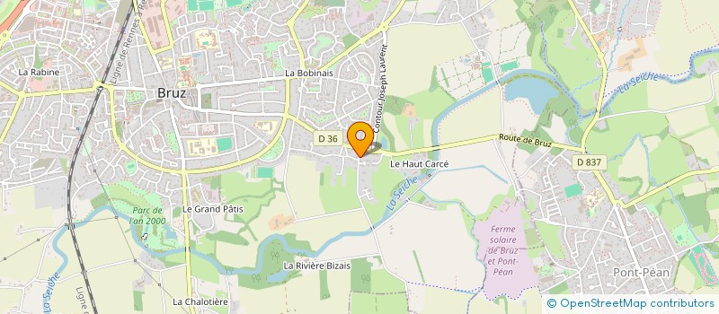 localisation de l'entreprise LA TANIA  BRUZ